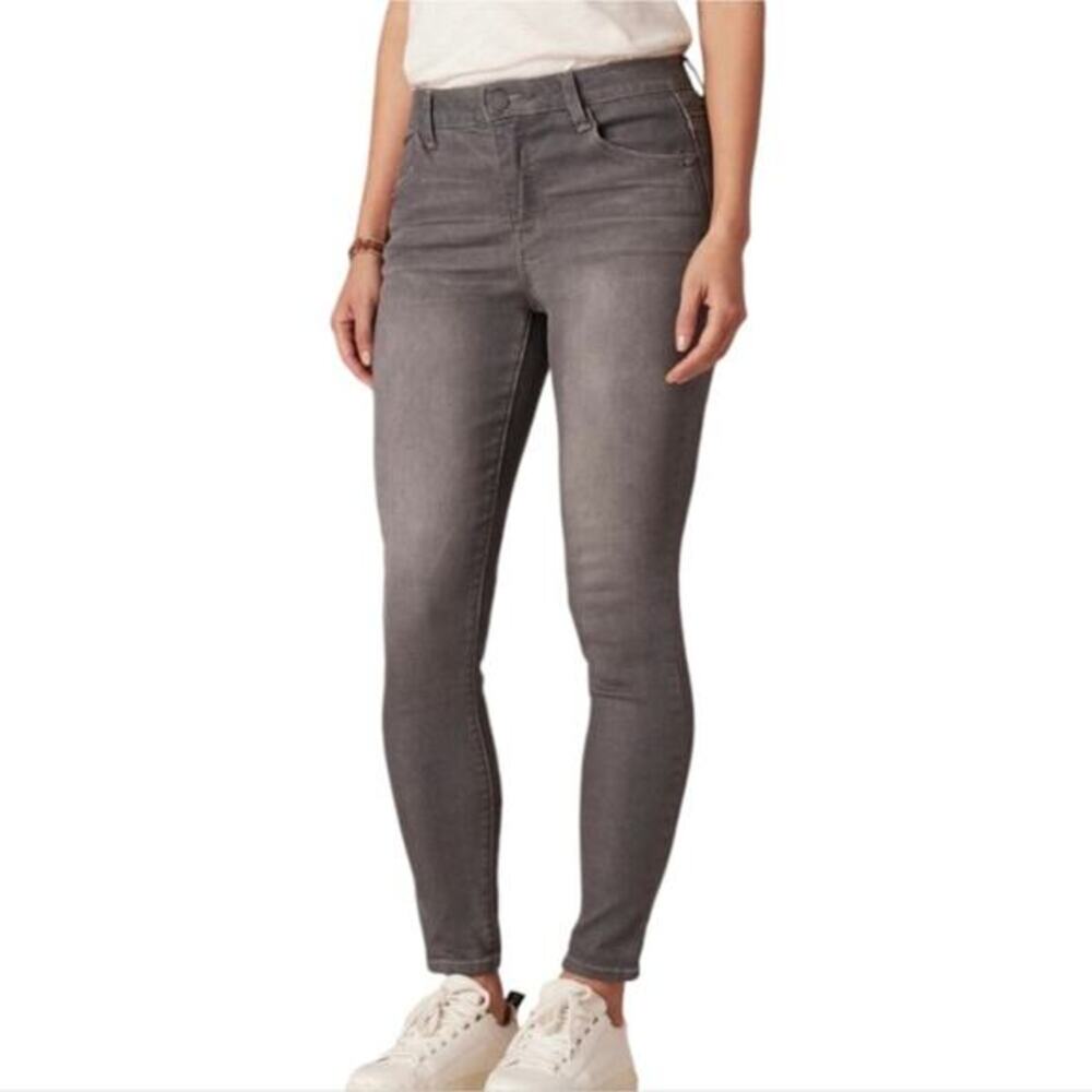 Democracy Ab‎ Solution Grey High Rise Skinny Jeans Womens Size 24W Stretch Denim